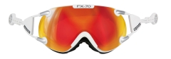 Casco FX-70 Carbonic Large Skibrille (weiß/orange) 