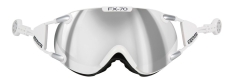 Casco FX-70 Carbonic Large Skibrille (weiß/silber) 