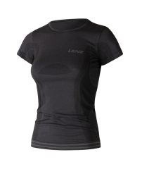 Lenz Women Merino 6.0 Round Neck Funktionsshirt (schwarz) 